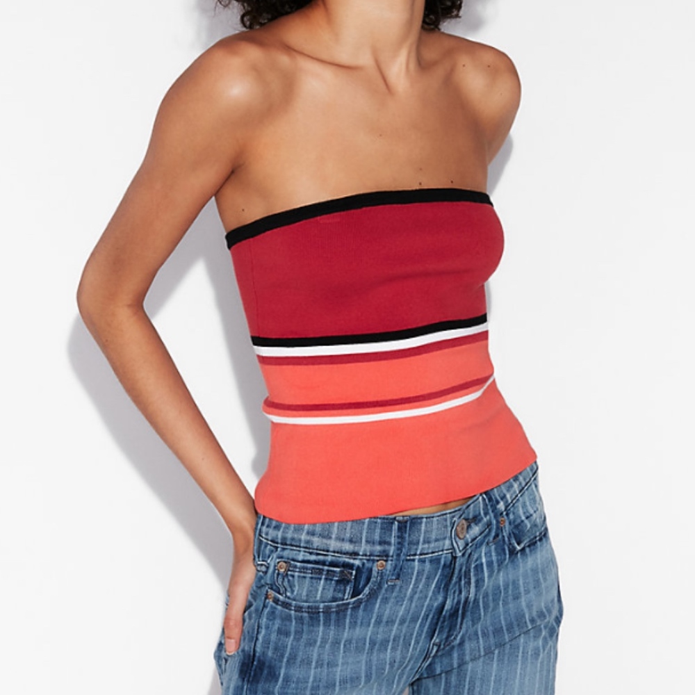 NWT EXPRESS STRIPED TUBE SWEATER - XS